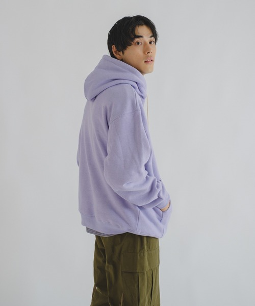 WHIMSIC（ウィムジック）の「【WHIMSIC】ヘビーウェイトスウェットフーディー（スウェット・メンズ・ブラック/ライトグレー/パープル・FREE）」の12枚目の写真