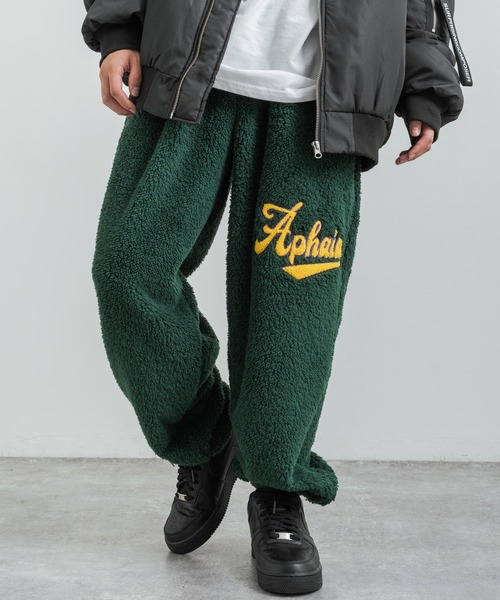 Rocky Monroe（ロッキーモンロー）の「ボアサガラ刺繍 リラクシングワイドイージーパンツ（その他パンツ・メンズ・モカ/マスタード/グリーン/ブラック/クリーム・M/L）」の4枚目の写真