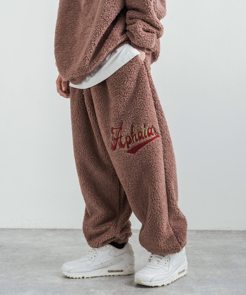 Rocky Monroe（ロッキーモンロー）の「ボアサガラ刺繍 リラクシングワイドイージーパンツ（その他パンツ・メンズ・モカ/マスタード/グリーン/ブラック/クリーム・M/L）」の2枚目の写真