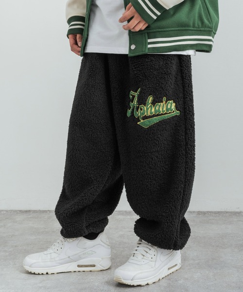 Rocky Monroe（ロッキーモンロー）の「ボアサガラ刺繍 リラクシングワイドイージーパンツ（その他パンツ・メンズ・モカ/マスタード/グリーン/ブラック/クリーム・M/L）」の6枚目の写真