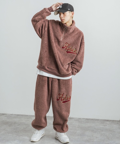 Rocky Monroe（ロッキーモンロー）の「ボアサガラ刺繍 リラクシングワイドイージーパンツ（その他パンツ・メンズ・モカ/マスタード/グリーン/ブラック/クリーム・M/L）」の10枚目の写真