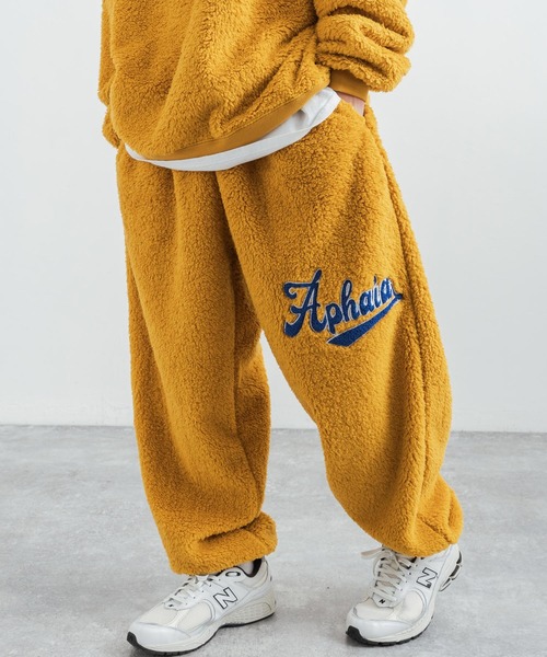 Rocky Monroe（ロッキーモンロー）の「ボアサガラ刺繍 リラクシングワイドイージーパンツ（その他パンツ・メンズ・モカ/マスタード/グリーン/ブラック/クリーム・M/L）」の18枚目の写真