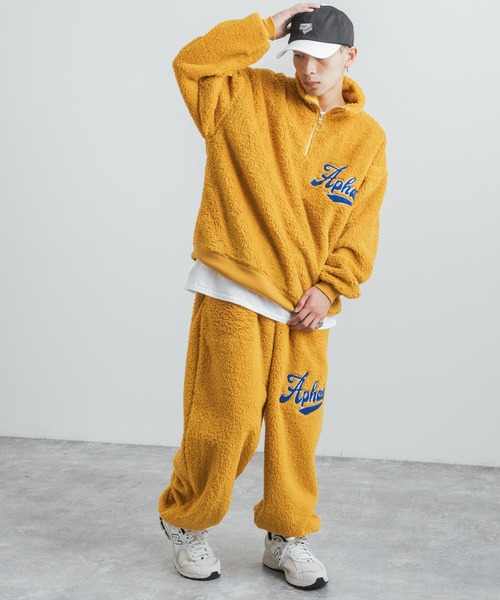 Rocky Monroe（ロッキーモンロー）の「ボアサガラ刺繍 リラクシングワイドイージーパンツ（その他パンツ・メンズ・モカ/マスタード/グリーン/ブラック/クリーム・M/L）」の19枚目の写真