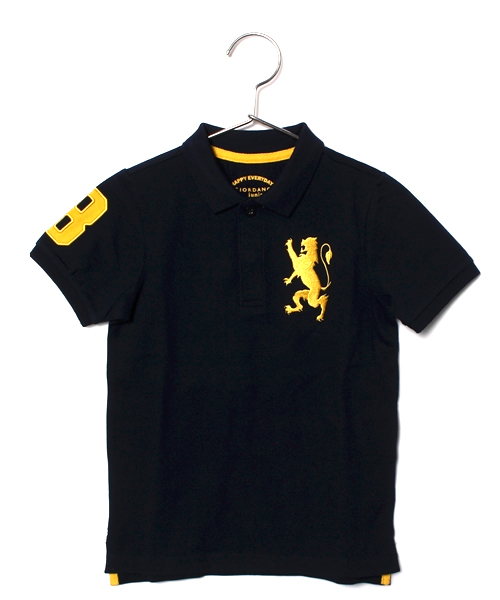 GIORDANO（ジョルダーノ）の「[GIORDANO]ライオン刺繍半袖ポロシャツ（ポロシャツ・キッズ・ホワイト/グリーン/ネイビー/レッド/ブルー/ピンク・110cm/120cm/140cm/100cm/130cm）」の4枚目の写真