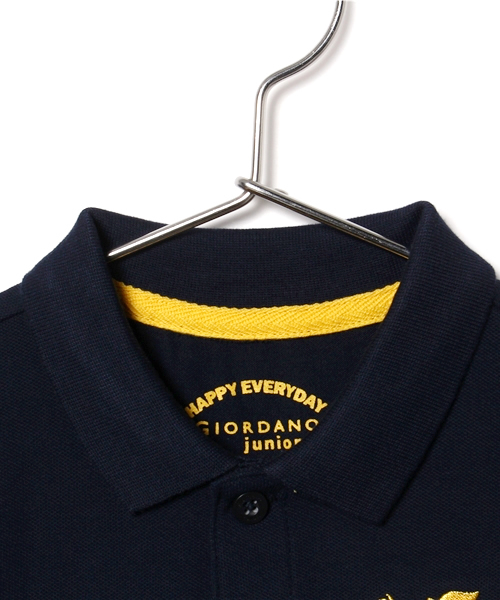 GIORDANO（ジョルダーノ）の「[GIORDANO]ライオン刺繍半袖ポロシャツ（ポロシャツ・キッズ・ホワイト/グリーン/ネイビー/レッド/ブルー/ピンク・110cm/120cm/140cm/100cm/130cm）」の20枚目の写真