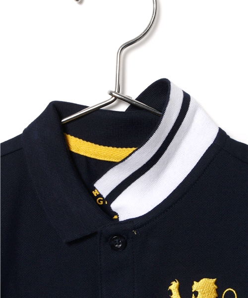 GIORDANO（ジョルダーノ）の「[GIORDANO]ライオン刺繍半袖ポロシャツ（ポロシャツ・キッズ・ホワイト/グリーン/ネイビー/レッド/ブルー/ピンク・110cm/120cm/140cm/100cm/130cm）」の16枚目の写真