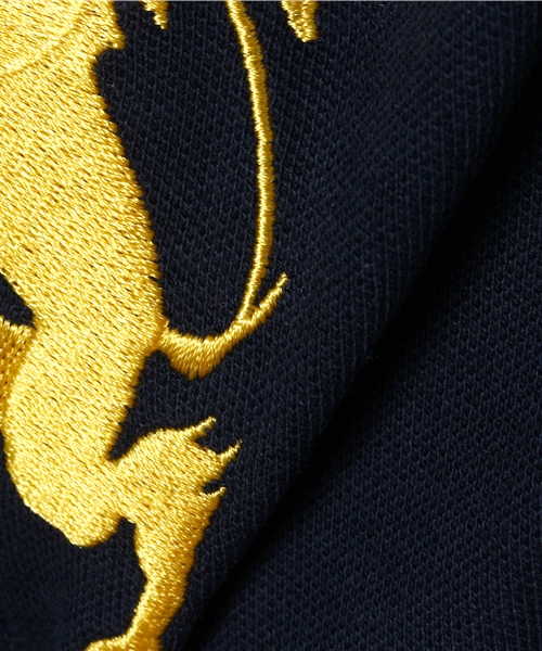 GIORDANO（ジョルダーノ）の「[GIORDANO]ライオン刺繍半袖ポロシャツ（ポロシャツ・キッズ・ホワイト/グリーン/ネイビー/レッド/ブルー/ピンク・110cm/120cm/140cm/100cm/130cm）」の17枚目の写真