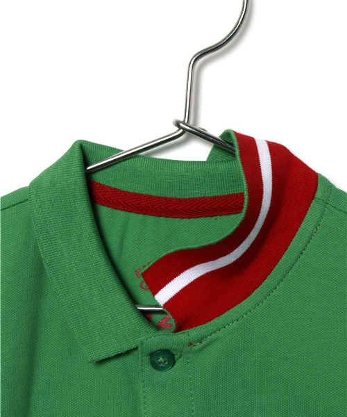 GIORDANO（ジョルダーノ）の「[GIORDANO]ライオン刺繍半袖ポロシャツ（ポロシャツ・キッズ・ホワイト/グリーン/ネイビー/レッド/ブルー/ピンク・110cm/120cm/140cm/100cm/130cm）」の8枚目の写真