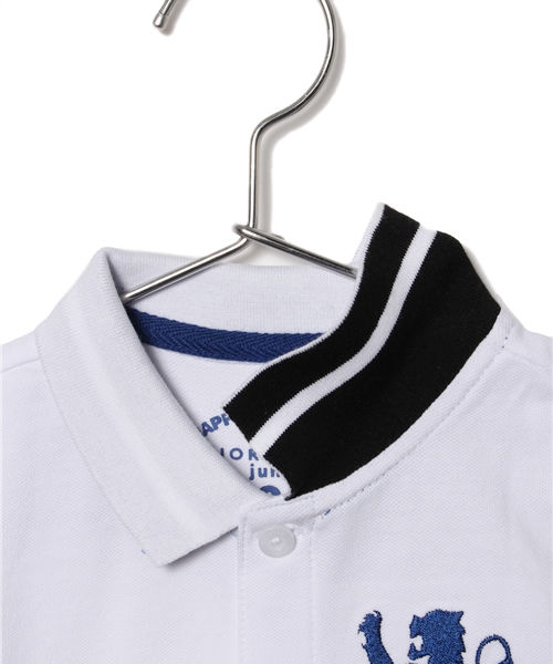 GIORDANO（ジョルダーノ）の「[GIORDANO]ライオン刺繍半袖ポロシャツ（ポロシャツ・キッズ・ホワイト/グリーン/ネイビー/レッド/ブルー/ピンク・110cm/120cm/140cm/100cm/130cm）」の12枚目の写真