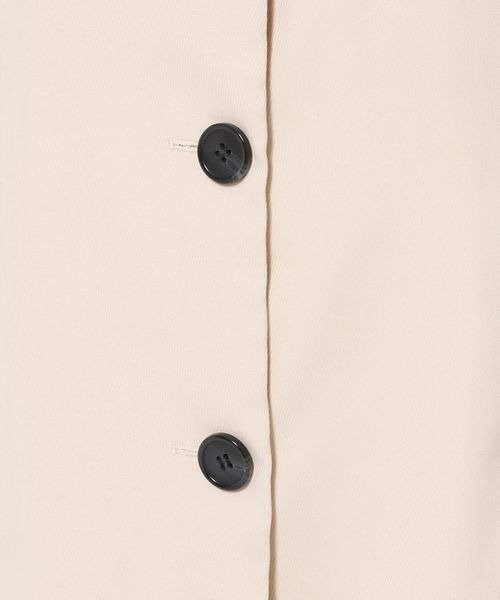 mysty woman（ミスティウーマン）の「アウトポケットジャンスカ 168393（ジャンパースカート・レディース・アイボリー/ブラック/モカ・FREE）」の19枚目の写真