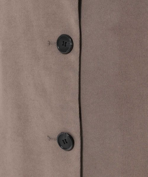 mysty woman（ミスティウーマン）の「アウトポケットジャンスカ 168393（ジャンパースカート・レディース・アイボリー/ブラック/モカ・FREE）」の21枚目の写真