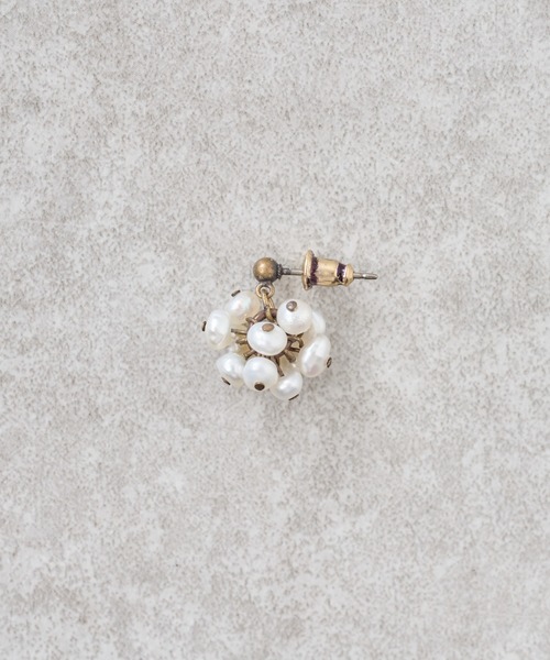 BEARDSLEY（ビアズリー）の「OT粒々パールピアス（ピアス（両耳用）・レディース・ブロンズ・FREE）」の3枚目の写真
