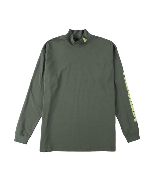 TANGRAM（タングラム）の「SLEEVE LOGO MOCKNECK LONG SLEEVE（Tシャツ/カットソー・メンズ・ピンク/ベージュ/マスタード/ダークグリーン・L/XL/M/S/XXL）」の3枚目の写真