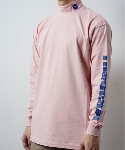 TANGRAM（タングラム）の「SLEEVE LOGO MOCKNECK LONG SLEEVE（Tシャツ/カットソー・メンズ・ピンク/ベージュ/マスタード/ダークグリーン・L/XL/M/S/XXL）」の15枚目の写真