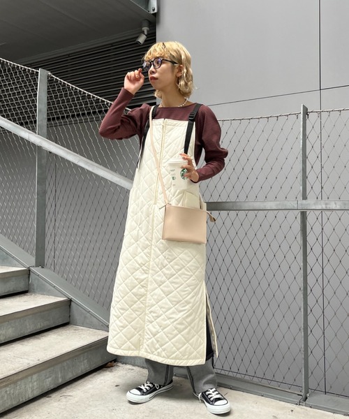 CIAOPANIC（チャオパニック）の「パワショルボーダーTEE（Tシャツ/カットソー・レディース・オレンジ/グリーン/ブラック・ONE SIZE）」の12枚目の写真