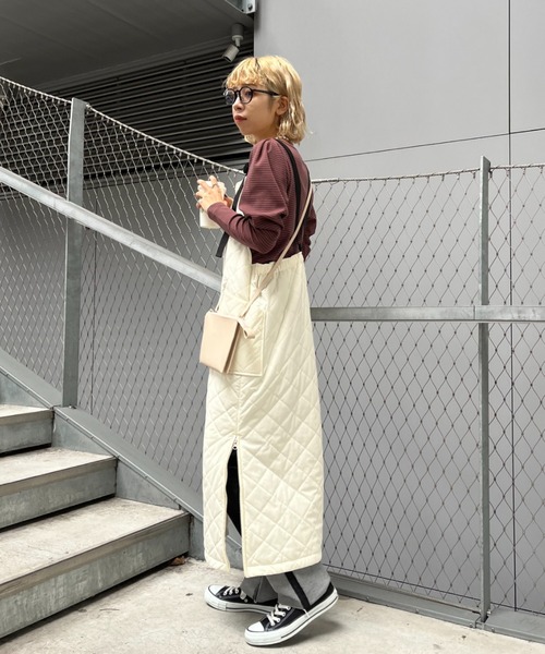 CIAOPANIC（チャオパニック）の「パワショルボーダーTEE（Tシャツ/カットソー・レディース・オレンジ/グリーン/ブラック・ONE SIZE）」の13枚目の写真