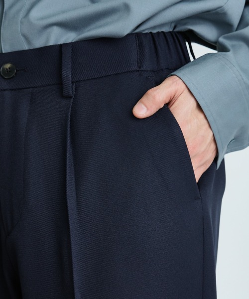 PUBLIC TOKYO（パブリックトウキョウ）の「エバークリースGRツイルストレートスラックス（スラックス・メンズ・ダークグレー/ブラック/ベージュ/ネイビー/グリーン・1/2/4/3）」の21枚目の写真