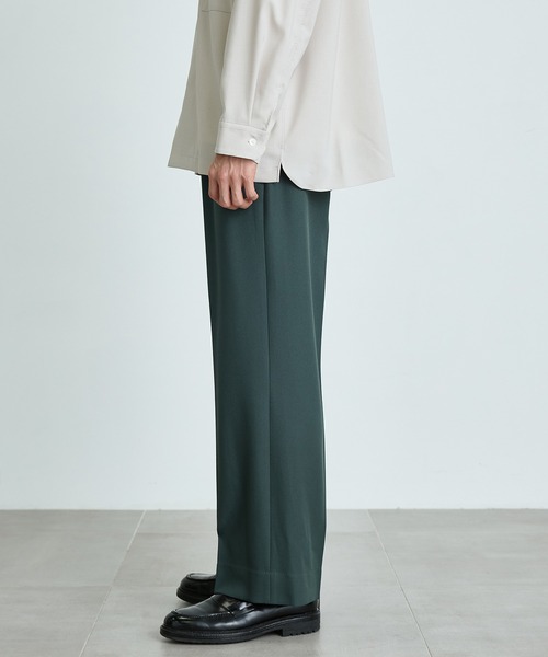 PUBLIC TOKYO（パブリックトウキョウ）の「エバークリースGRツイルストレートスラックス（スラックス・メンズ・ダークグレー/ブラック/ベージュ/ネイビー/グリーン・1/2/4/3）」の14枚目の写真