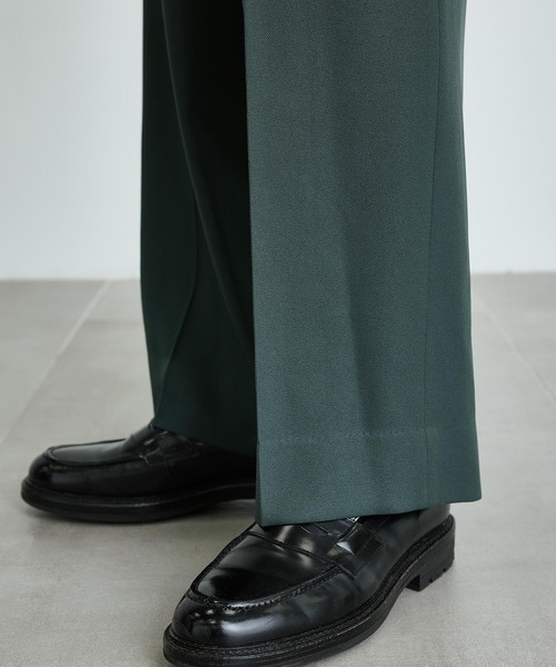 PUBLIC TOKYO（パブリックトウキョウ）の「エバークリースGRツイルストレートスラックス（スラックス・メンズ・ダークグレー/ブラック/ベージュ/ネイビー/グリーン・1/2/4/3）」の7枚目の写真