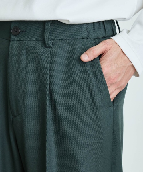 PUBLIC TOKYO（パブリックトウキョウ）の「エバークリースGRツイルストレートスラックス（スラックス・メンズ・ダークグレー/ブラック/ベージュ/ネイビー/グリーン・1/2/4/3）」の11枚目の写真