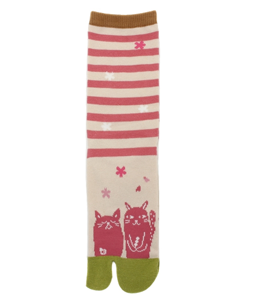 カヤ（カヤ）の「【カヤ】桜ネコ足袋型くつ下23～25cm（ソックス/靴下・レディース・その他10・FREE）」の5枚目の写真