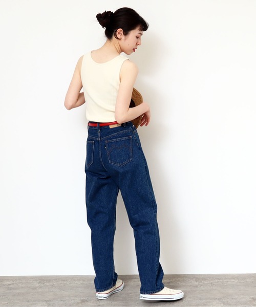 CHILD WOMAN（チャイルドウーマン）の「アイレットテレコ ピコ タンクトップ（タンクトップ・レディース・ブラック/アイボリー/オレンジ・FREE）」の21枚目の写真