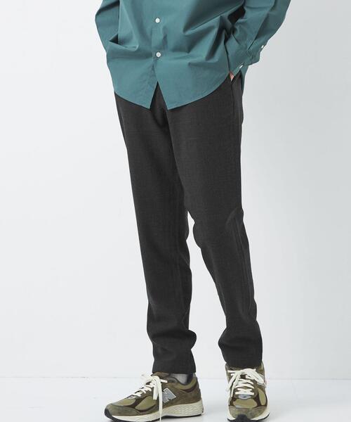 green label relaxing（グリーンレーベルリラクシング）の「フラノ千鳥 ナロー ユーティリティー パンツ -ウォッシャブル・防シワ・ストレッチ-（その他パンツ・メンズ・ダークブラウン/ネイビー/ダークグレー・L/S/M/XL/XS）」の5枚目の写真