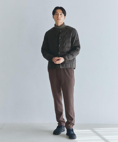 green label relaxing（グリーンレーベルリラクシング）の「フラノ千鳥 ナロー ユーティリティー パンツ -ウォッシャブル・防シワ・ストレッチ-（その他パンツ・メンズ・ダークブラウン/ネイビー/ダークグレー・L/S/M/XL/XS）」の8枚目の写真