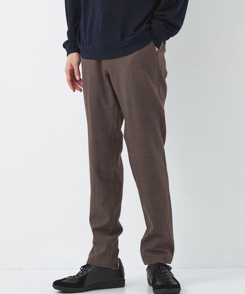 green label relaxing（グリーンレーベルリラクシング）の「フラノ千鳥 ナロー ユーティリティー パンツ -ウォッシャブル・防シワ・ストレッチ-（その他パンツ・メンズ・ダークブラウン/ネイビー/ダークグレー・L/S/M/XL/XS）」の9枚目の写真