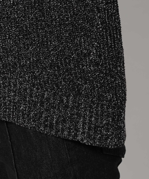 PAGEBOY（ページボーイ）の「ラウンドヘムニットパーカー（ニット/セーター・レディース・ラベンダー/ブラック/オフホワイト・FREE）」の18枚目の写真