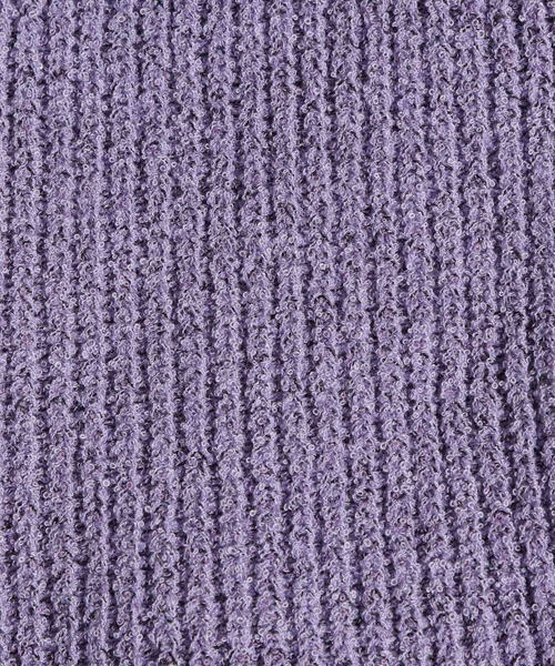 PAGEBOY（ページボーイ）の「ラウンドヘムニットパーカー（ニット/セーター・レディース・ラベンダー/ブラック/オフホワイト・FREE）」の22枚目の写真