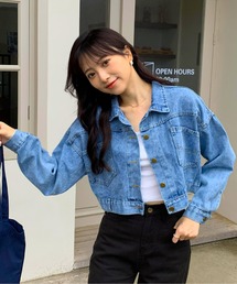 EPICKS | ライトブルーショートデニムジャケット(デニムジャケット)