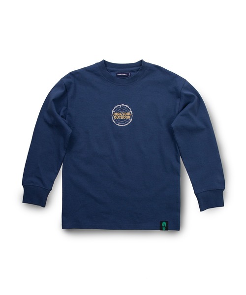 JUNKSOUL(ジャンクソウル)の「JUNK SOUL/100%コットン ICE CREAMマウンテン ロングTシャツ (M4)(Tシャツ/カットソー・キッズ・ネイビー/ホワイト・100cm/110cm/120cm/130cm/140cm/150cm/160cm)」の1枚目の写真