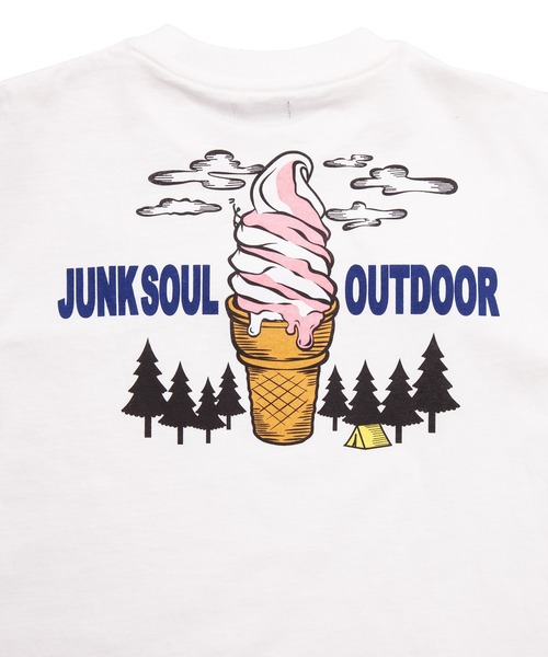 JUNKSOUL(ジャンクソウル)の「JUNK SOUL/100%コットン ICE CREAMマウンテン ロングTシャツ (M4)(Tシャツ/カットソー・キッズ・ネイビー/ホワイト・100cm/110cm/120cm/130cm/140cm/150cm/160cm)」の7枚目の写真