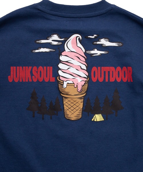 JUNKSOUL(ジャンクソウル)の「JUNK SOUL/100%コットン ICE CREAMマウンテン ロングTシャツ (M4)(Tシャツ/カットソー・キッズ・ネイビー/ホワイト・100cm/110cm/120cm/130cm/140cm/150cm/160cm)」の11枚目の写真