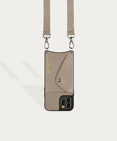 スマホケース/カバー 【BANDOLIER】HAILEY SIDE SLOT GREIGE iPhone14