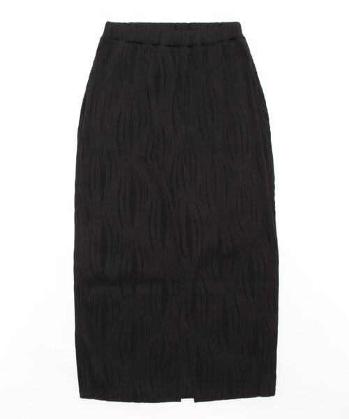 reca（レカ）の「ウェーブ柄プリーツスカート（スカート・レディース・ブラック/グレイッシュベージュ・M）」の3枚目の写真