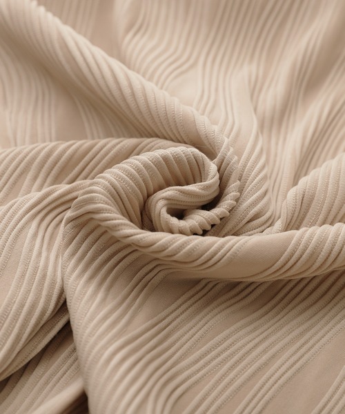 reca（レカ）の「ウェーブ柄プリーツスカート（スカート・レディース・ブラック/グレイッシュベージュ・M）」の21枚目の写真