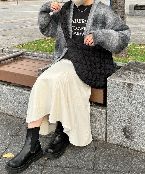 CPCM（シーピーシーエム）の「ブークレグラデーションニットカーディガン（カーディガン/ボレロ・メンズ・オレンジ/ブラウン/ブラック・FREE）」の6枚目の写真