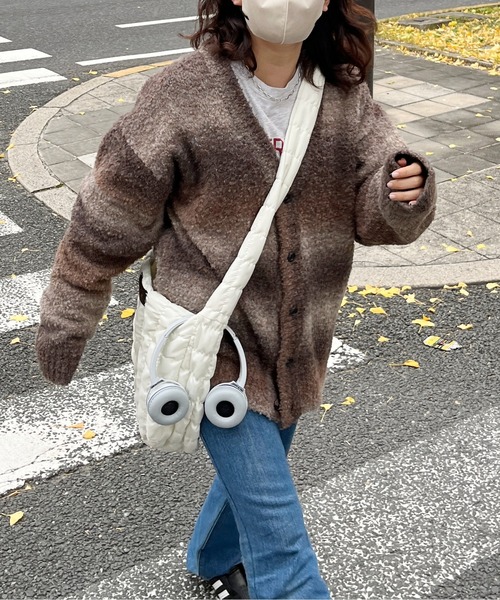 CPCM（シーピーシーエム）の「ブークレグラデーションニットカーディガン（カーディガン/ボレロ・メンズ・オレンジ/ブラウン/ブラック・FREE）」の8枚目の写真