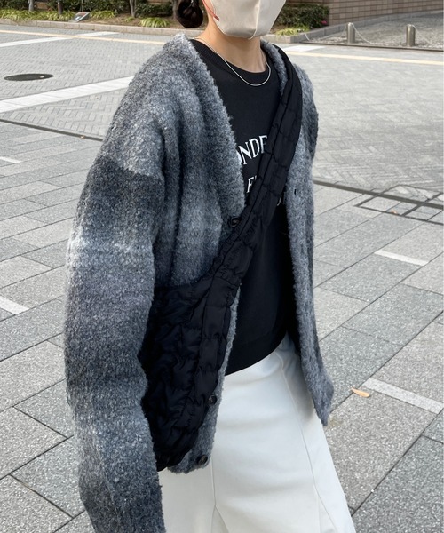 CPCM（シーピーシーエム）の「ブークレグラデーションニットカーディガン（カーディガン/ボレロ・メンズ・オレンジ/ブラウン/ブラック・FREE）」の13枚目の写真