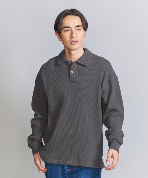 【未使用新品】B&Y UNITED ARROWSポロシャツ ダークグレー/M BEAUTY&YOUTH UNITED ARROWS（ビューティーアンドユースユナイテッド