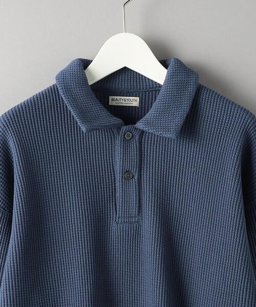 BEAUTY&YOUTH UNITED ARROWS(ビューティーアンドユースユナイテッドアローズ)の「ヘビー サーマル ポロシャツ(ポロシャツ・メンズ・ダークグレー/ロイヤルブルー/オフホワイト・M/L/S/XL)」の16枚目の写真
