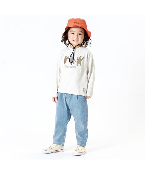 F.O.KIDS（エフオーキッズ）の「【防汚加工】FOR PARK TEE　OEKAKI（Tシャツ/カットソー・キッズ・アイボリー/サックスブルー/オレンジ・95/140/90/130/80/100/110/120）」の5枚目の写真