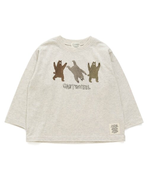 F.O.KIDS（エフオーキッズ）の「【防汚加工】FOR PARK TEE　OEKAKI（Tシャツ/カットソー・キッズ・アイボリー/サックスブルー/オレンジ・95/140/90/130/80/100/110/120）」の8枚目の写真
