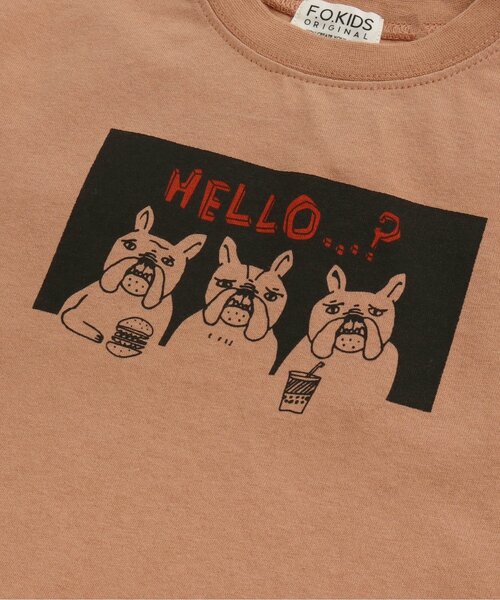 F.O.KIDS（エフオーキッズ）の「【防汚加工】FOR PARK TEE　OEKAKI（Tシャツ/カットソー・キッズ・アイボリー/サックスブルー/オレンジ・95/140/90/130/80/100/110/120）」の15枚目の写真