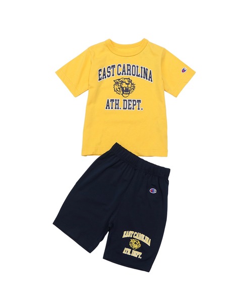 Champion(チャンピオン)の「【Champion/チャンピオン】キッズ セットアップ(Tシャツ/カットソー・キッズ・ブラック/イエロー/ホワイト・110/120/140/130/100)」の6枚目の写真