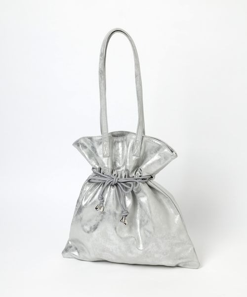 mysty woman（ミスティウーマン）の「シャイニートートBAG 187208（トートバッグ・レディース・シルバー/ブラック・FREE）」の12枚目の写真