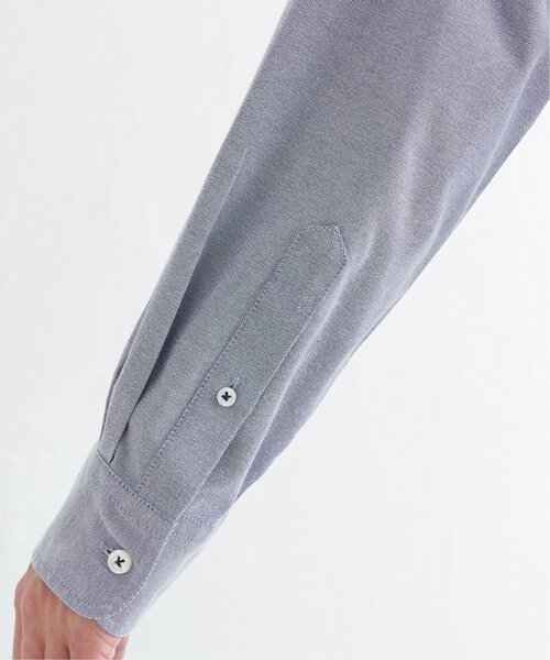 ikka（イッカ）の「【シワ軽減／吸水速乾】イージーケアオックスボタンダウンシャツ（シャツ/ブラウス・メンズ・ホワイト/ネイビー/スカイブルー/ピンク/グリーン・S/M/XL/L）」の11枚目の写真