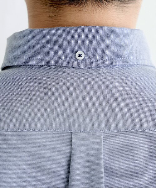 ikka（イッカ）の「【シワ軽減／吸水速乾】イージーケアオックスボタンダウンシャツ（シャツ/ブラウス・メンズ・ホワイト/ネイビー/スカイブルー/ピンク/グリーン・S/M/XL/L）」の15枚目の写真